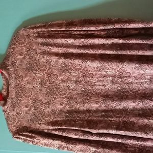 So mock puff sleeve fit and flare dress.  Size Lg